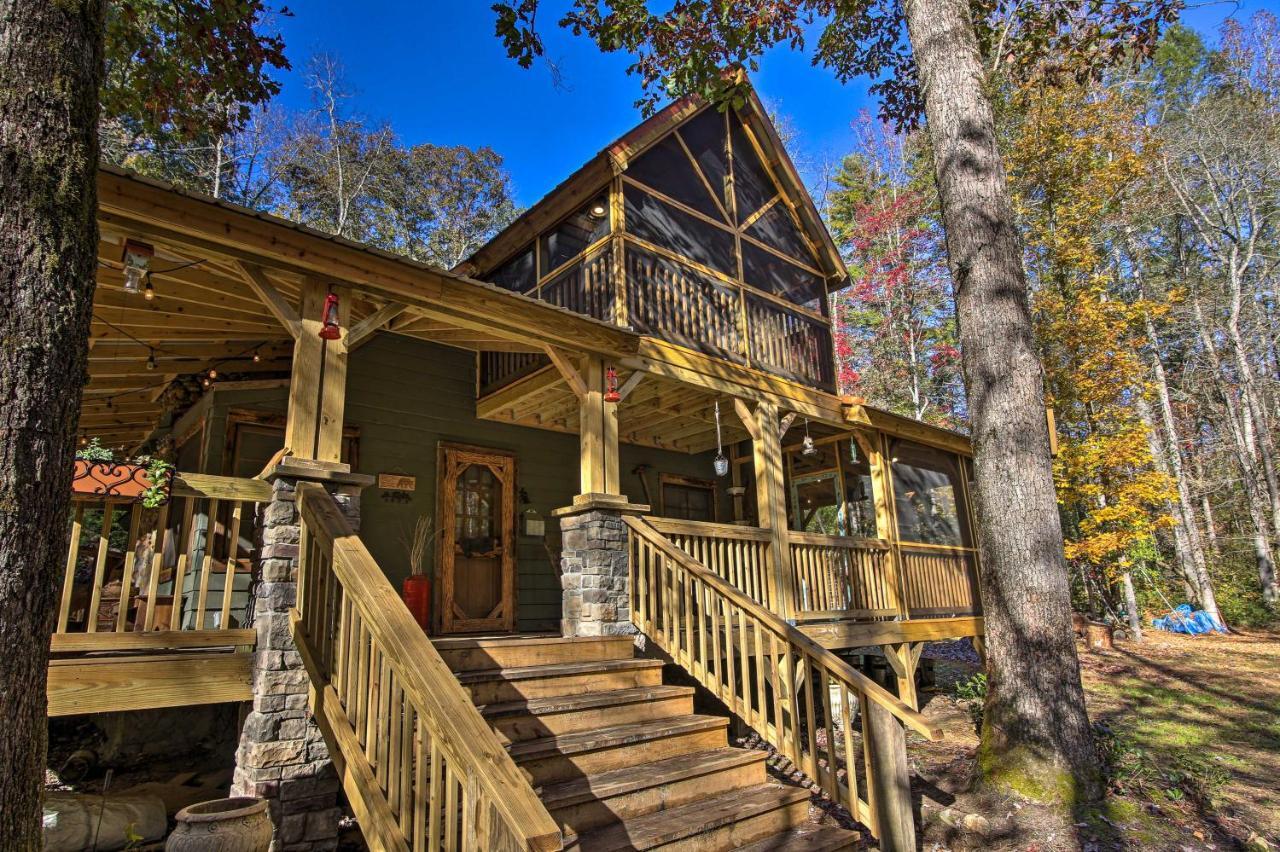 Sautee Nacoochee 5-Acre North Georgia Mountain Retreat With Creek! 빌라 외부 사진
