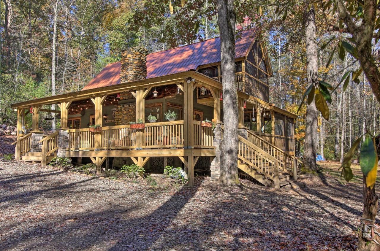 Sautee Nacoochee 5-Acre North Georgia Mountain Retreat With Creek! 빌라 외부 사진